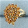 Image 2 : Golden Citrine Statement Ring in 10k Yellow Gold