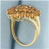 Image 3 : Golden Citrine Statement Ring in 10k Yellow Gold