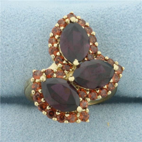 Garnet Ring in 10k Yellow Gold