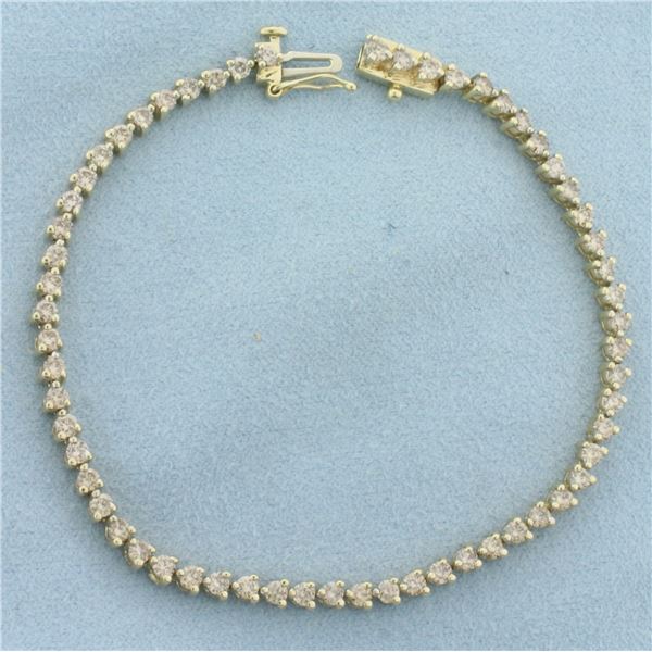 Diamond Tennis Bracelet in 14k Yellow Gold