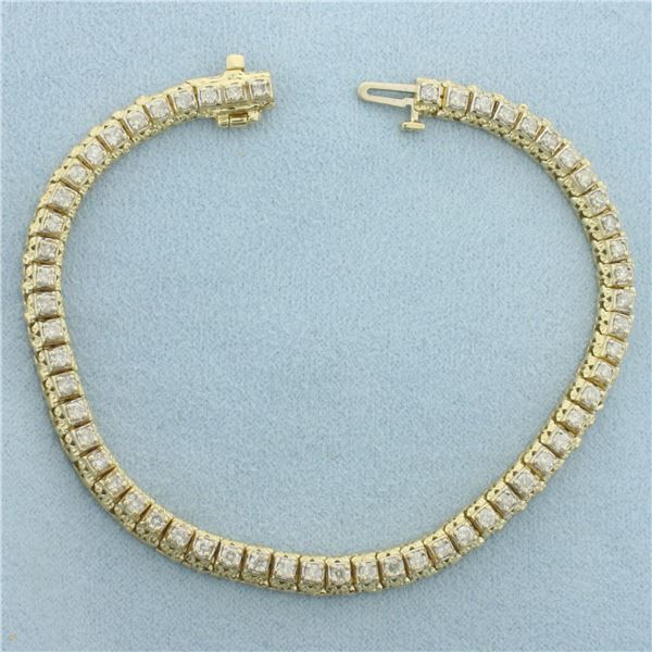 Diamond Tennis Bracelet in 14k Yellow Gold