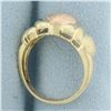 Image 3 : Puffy Heart Ring in 10k Yellow and Rose Gold
