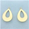Image 2 : Stud Earring Enhancers Jackets in 14k Yellow Gold