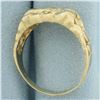 Image 3 : Mens Diamond Nugget Ring in14_k Yellow Gold
