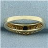 Image 4 : Sapphire and Diamond Heart Ring in 10k Yellow Gold