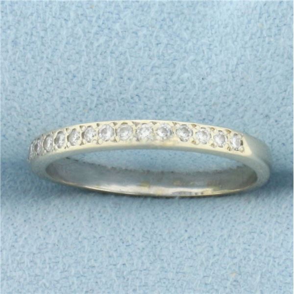 Maison Birks Designer Diamond Band Ring in 18k White Gold