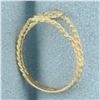 Image 3 : B Initial Ring in 14k Yellow Gold