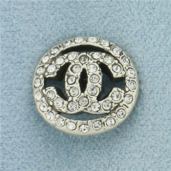 Chanel Rhinestone Crystal Button