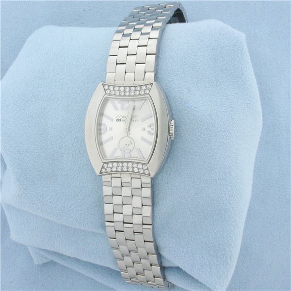 Ladies Bedat & Co. Concept B3 Steel And Diamond Watch CBO3
