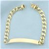 Image 1 : Engravable ID Name Bracelet in 14K Yellow Gold