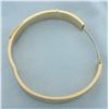 Image 2 : Belt Design Bangle Bracelet in 14k Yellow Gold