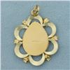 Image 2 : Saint Anthony Pendant or Charm in 18k Yellow Gold