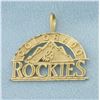 Image 1 : Colorado Rockies Pendant in 14k Yellow Gold