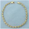 Image 1 : Designer V-Link Bracelet in 14k Yellow Gold