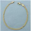 Image 1 : Designer Curb Link Bracelet in 14k Yellow Gold