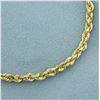 Image 2 : Rope Bracelet in 14k Yellow Gold