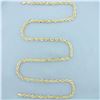 Image 1 : 30 Inch Rope Link Chain Necklace in 10k Yellow Gold