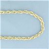 Image 2 : 30 Inch Rope Link Chain Necklace in 10k Yellow Gold