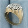 Image 3 : Men's Diamond Target Ring in 10K Yellow Gold