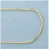Image 2 : 20 Inch Italian Box Link  Chain Necklace in 14k Yellow Gold