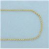 Image 2 : 21 Inch Cable Link Chain Necklace in 18k Yellow Gold