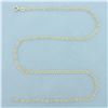 Image 1 : 17 Inch Italian Cable Link Chain Necklace in 14k Yellow Gold