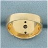 Image 5 : Vintage Diamond Masonic Ring in 14k Yellow Gold