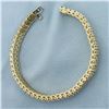 Image 4 : Diamond Tennis Bracelet in 10k Yellow Gold