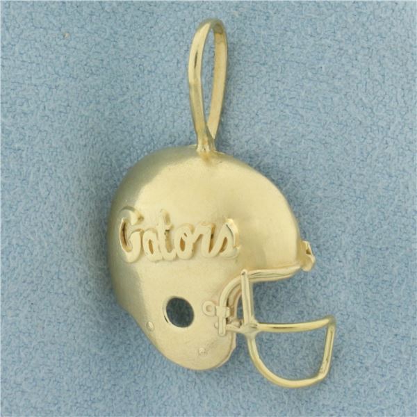 University of Florida Gators Football Helmet Pendant in 14k Yellow Gold