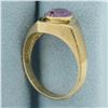 Image 3 : Amethyst Statement Ring in 10k Yellow Gold