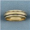 Image 1 : Vintage Banded Wedding Band Ring in 14k Yellow Gold