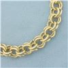 Image 2 : Double Loop Charm Bracelet in 14k Yellow Gold
