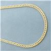 Image 2 : 18 Inch Herringbone Link Chain Necklace in 14k Yellow Gold