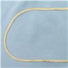 Image 4 : Reversible 20 Inch Herringbone Link Chain Necklace in 14k Yellow Gold