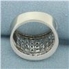 Image 4 : Bar Set Diamond Ring in 10k White Gold