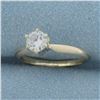 Image 2 : Diamond Solitaire Engagement Ring in 14k Yellow Gold