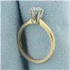 Image 3 : Diamond Solitaire Engagement Ring in 14k Yellow Gold
