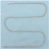 Image 1 : 18 Inch Rope Link Chain Necklace in 10k White Gold