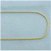 Image 2 : 20 Inch Italian Foxtail Link Chain Necklace in 14k Yellow Gold