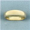 Image 1 : Ladies Half Dome Wedding Band Ring in 14k Yellow Gold