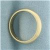 Image 2 : Ladies Half Dome Wedding Band Ring in 14k Yellow Gold