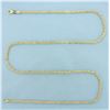 Image 1 : 25 Inch Italian Sparkle Link Chain Necklace in 14k Yellow Gold