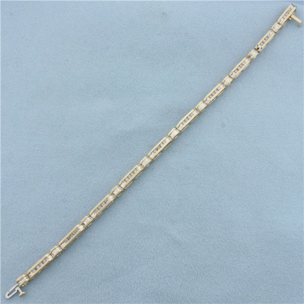 Diamond Tennis Bracelet in 10k Yellow Gold