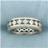 Image 1 : Diamond Designer Band Ring in 18k White Gold