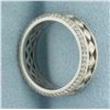 Image 2 : Diamond Designer Band Ring in 18k White Gold