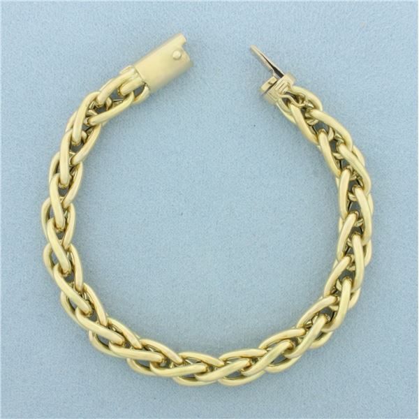 Foxtail Bracelet in 14k Yellow Gold