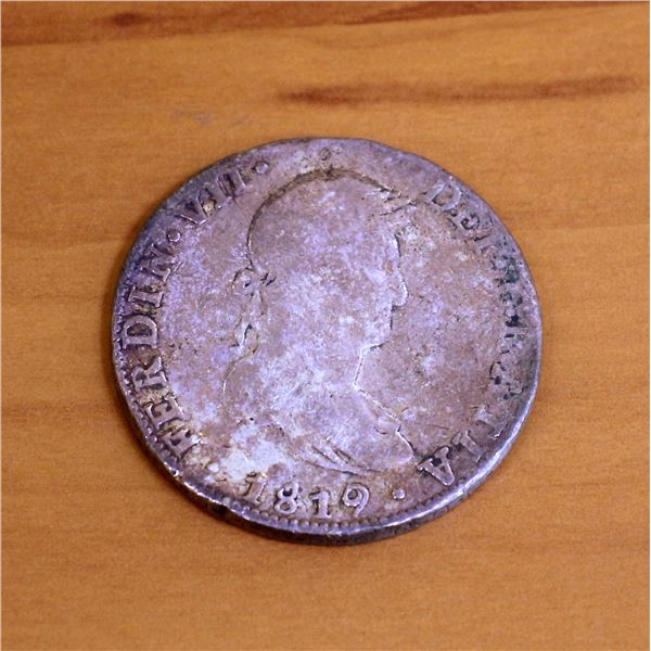 1819 Mexico 8 Reales Ferdinand VII Silver Coin
