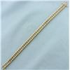 Image 1 : Champagne Diamond Tank Tread Bracelet in 10K Yellow Gold