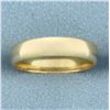 Image 1 : 4mm Ladies Wedding Band Ring in 18k Yellow Gold