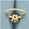 Image 4 : Ruby and Baguette Diamond Ring in 14k Yellow Gold